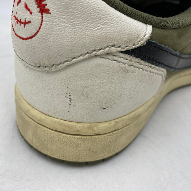 【中古品】【メンズ】 NIKE ナイキ × TRAVIS SCOTT トラヴィス・スコット AIR JORDAN 1 LOW OG SP DM7866-200 エアジョーダン 1 ロー OG SP スニーカー 靴 160-260616-as-07-izu サイズ：27cm カラー：MEDIUM OLIVE/BLACK-SAIL-MUSLIN 万代Net店