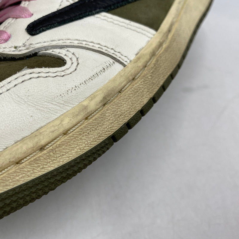 【中古品】【メンズ】 NIKE ナイキ × TRAVIS SCOTT トラヴィス・スコット AIR JORDAN 1 LOW OG SP DM7866-200 エアジョーダン 1 ロー OG SP スニーカー 靴 160-260616-as-07-izu サイズ：27cm カラー：MEDIUM OLIVE/BLACK-SAIL-MUSLIN 万代Net店