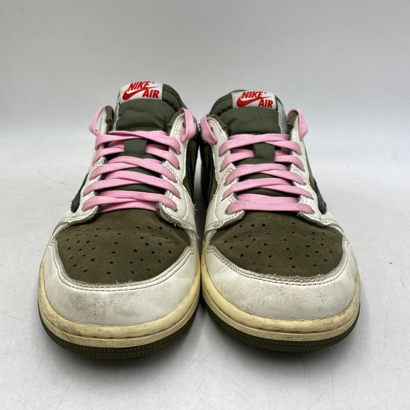 【中古品】【メンズ】 NIKE ナイキ × TRAVIS SCOTT トラヴィス・スコット AIR JORDAN 1 LOW OG SP DM7866-200 エアジョーダン 1 ロー OG SP スニーカー 靴 160-260616-as-07-izu サイズ：27cm カラー：MEDIUM OLIVE/BLACK-SAIL-MUSLIN 万代Net店