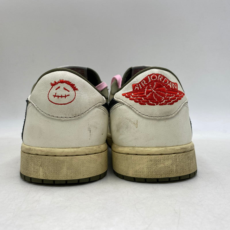 【中古品】【メンズ】 NIKE ナイキ × TRAVIS SCOTT トラヴィス・スコット AIR JORDAN 1 LOW OG SP DM7866-200 エアジョーダン 1 ロー OG SP スニーカー 靴 160-260616-as-07-izu サイズ：27cm カラー：MEDIUM OLIVE/BLACK-SAIL-MUSLIN 万代Net店