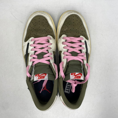【中古品】【メンズ】 NIKE ナイキ × TRAVIS SCOTT トラヴィス・スコット AIR JORDAN 1 LOW OG SP DM7866-200 エアジョーダン 1 ロー OG SP スニーカー 靴 160-260616-as-07-izu サイズ：27cm カラー：MEDIUM OLIVE/BLACK-SAIL-MUSLIN 万代Net店