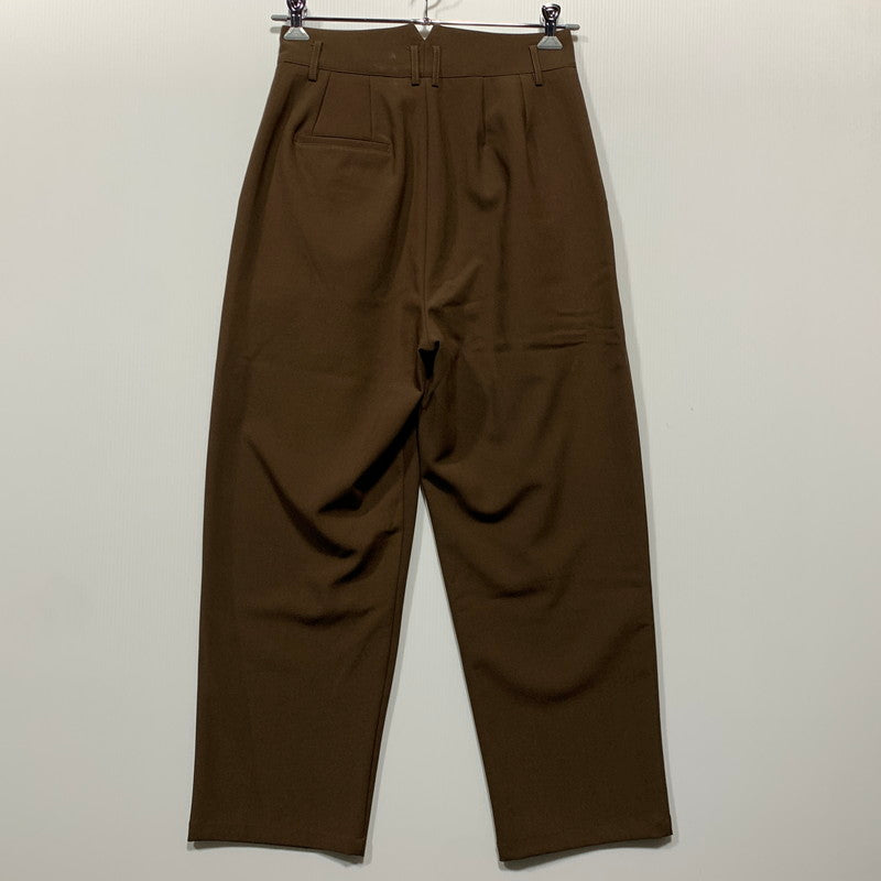 【中古品】【メンズ】 SIMPLE PROJECT CO. シンプルプロジェクト 2-TUCK SLACKS PANTS 2タック スラックス パンツ ボトムス 158-260627-kh-11-izu サイズ：S カラー：ブラウン 万代Net店