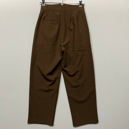 【中古品】【メンズ】 SIMPLE PROJECT CO. シンプルプロジェクト 2-TUCK SLACKS PANTS 2タック スラックス パンツ ボトムス 158-260627-kh-11-izu サイズ：S カラー：ブラウン 万代Net店