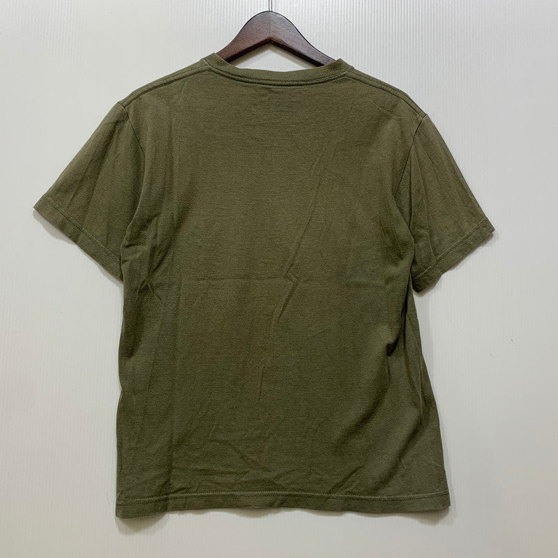 【中古品】【メンズ】 STUSSY ステューシー LOGO SS TEE ロゴ ショートスリーブ Tシャツ トップス 半袖 142-260730-cs-23-izu サイズ：S カラー：カーキ 万代Net店