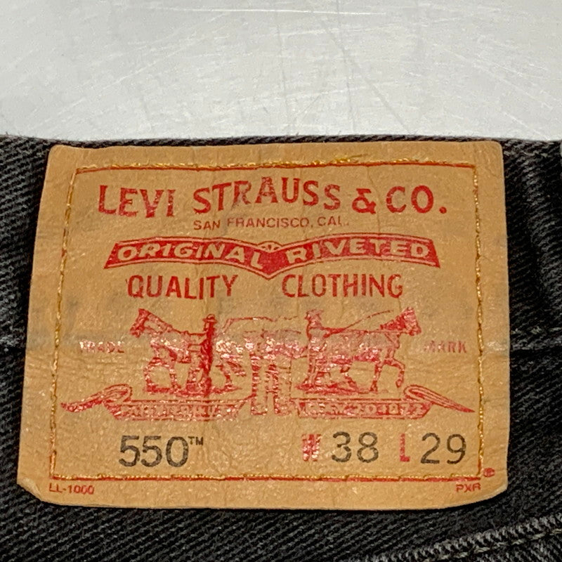 【中古品】【メンズ】 LEVI'S リーバイス 005500260 刻印217 03年製 00S 550 DENIM PANTS デニム パンツ ボトムス ズボン 157-260627-cs-11-izu サイズ：W38 L29 カラー：ブラック 万代Net店