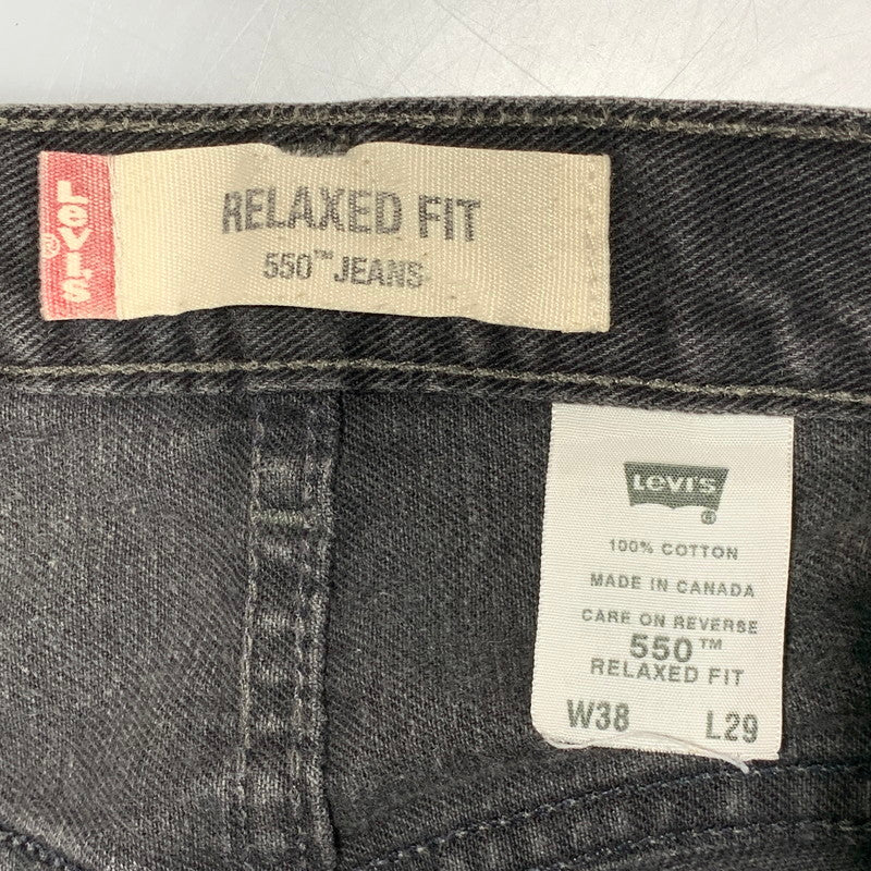 【中古品】【メンズ】 LEVI'S リーバイス 005500260 刻印217 03年製 00S 550 DENIM PANTS デニム パンツ ボトムス ズボン 157-260627-cs-11-izu サイズ：W38 L29 カラー：ブラック 万代Net店