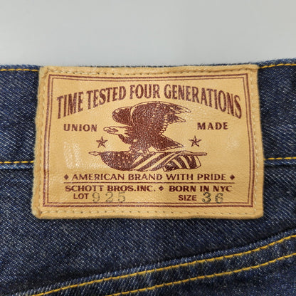 【中古品】【メンズ】 SCHOTT ショット 782-5911004 LOT.925 FP DENIM PANTS ファイアプルーフ デニム パンツ ボトムス 156-260617-kh-19-izu サイズ：36 カラー：インディゴ 万代Net店