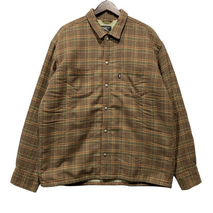 【中古品】【メンズ】 FTC エフティーシー FTC023AWSH02 SHERPA LINED PLAID NEL SHIRT シェルパ ネルシャツ トップス 142-260627-kh-02-izu サイズ：L カラー：ブラウン系 万代Net店