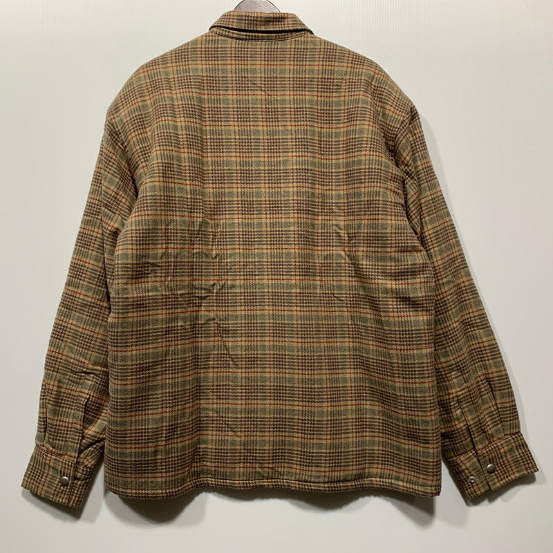 【中古品】【メンズ】 FTC エフティーシー FTC023AWSH02 SHERPA LINED PLAID NEL SHIRT シェルパ ネルシャツ トップス 142-260627-kh-02-izu サイズ：L カラー：ブラウン系 万代Net店