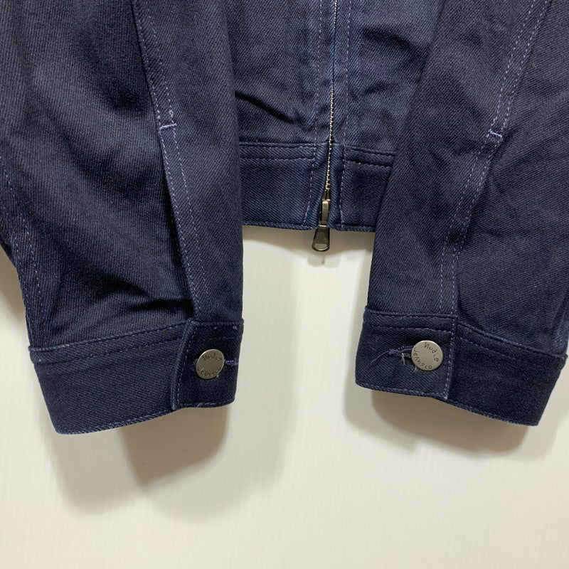 【中古品】【メンズ】 NUDIE JEANS ヌーディージーンズ DOUBLE ZIPUP DENIM JACKET ダブル ジップアップ デニム ジャケット アウター 141-260627-cs-12-izu サイズ：L カラー：ネイビー 万代Net店