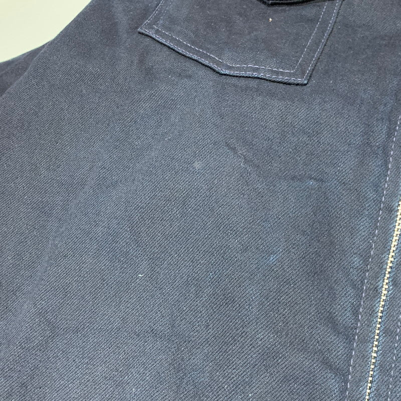 【中古品】【メンズ】 NUDIE JEANS ヌーディージーンズ DOUBLE ZIPUP DENIM JACKET ダブル ジップアップ デニム ジャケット アウター 141-260627-cs-12-izu サイズ：L カラー：ネイビー 万代Net店