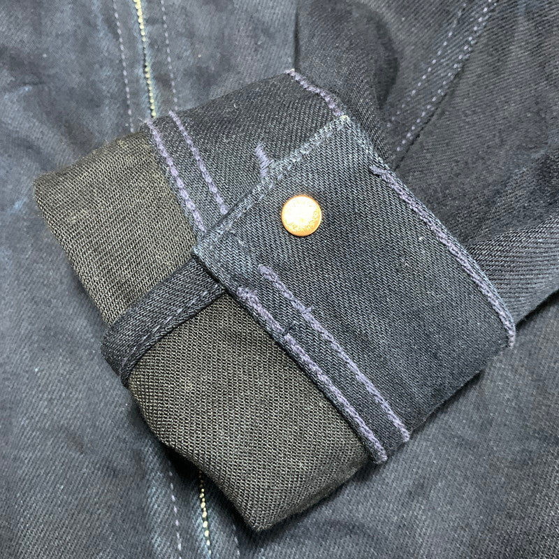 【中古品】【メンズ】 NUDIE JEANS ヌーディージーンズ DOUBLE ZIPUP DENIM JACKET ダブル ジップアップ デニム ジャケット アウター 141-260627-cs-12-izu サイズ：L カラー：ネイビー 万代Net店