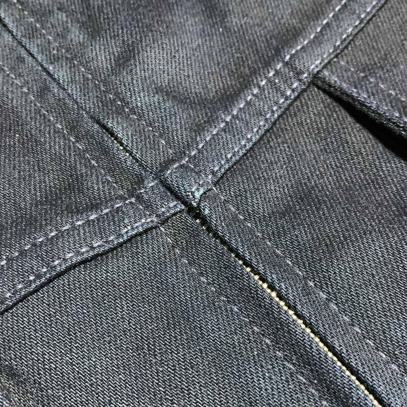 【中古品】【メンズ】 NUDIE JEANS ヌーディージーンズ DOUBLE ZIPUP DENIM JACKET ダブル ジップアップ デニム ジャケット アウター 141-260627-cs-12-izu サイズ：L カラー：ネイビー 万代Net店