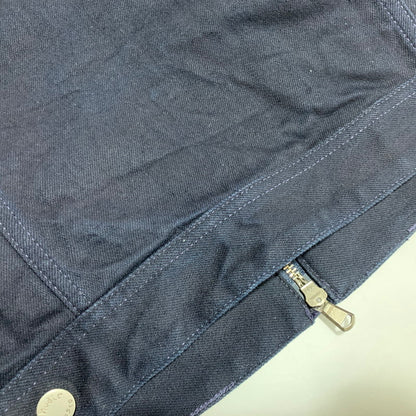 【中古品】【メンズ】 NUDIE JEANS ヌーディージーンズ DOUBLE ZIPUP DENIM JACKET ダブル ジップアップ デニム ジャケット アウター 141-260627-cs-12-izu サイズ：L カラー：ネイビー 万代Net店