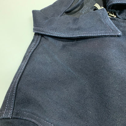 【中古品】【メンズ】 NUDIE JEANS ヌーディージーンズ DOUBLE ZIPUP DENIM JACKET ダブル ジップアップ デニム ジャケット アウター 141-260627-cs-12-izu サイズ：L カラー：ネイビー 万代Net店