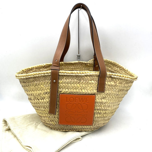 【中古品】【レディース】 LOEWE ロエベ 327.02.S92 BASKETBALL BAG MEDIUM バスケットボール バッグ ミディアム カバン 鞄 180-260617-ya-07-izu カラー：ベージュ系 万代Net店