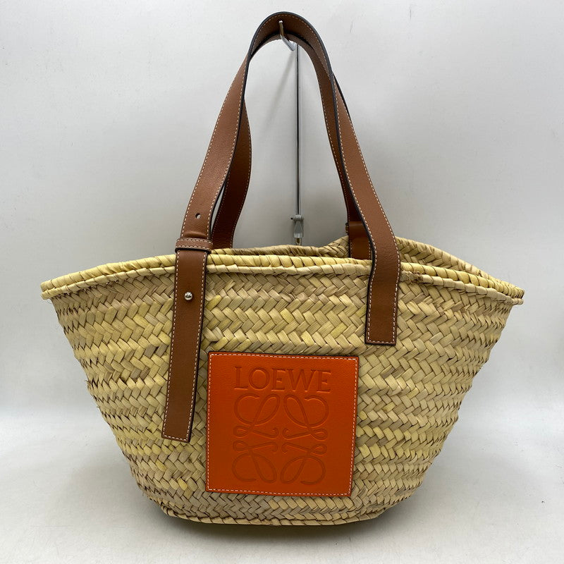 【中古品】【レディース】 LOEWE ロエベ 327.02.S92 BASKETBALL BAG MEDIUM バスケットボール バッグ ミディアム カバン 鞄 180-260617-ya-07-izu カラー：ベージュ系 万代Net店