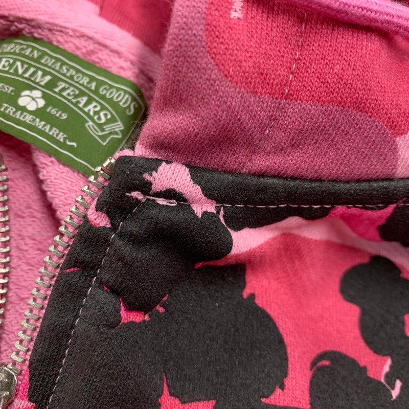 【中古品】【メンズ】 DENIM TEARS デニムティアーズ COTTON WREATH ZIP HOODIE コットン リース ジップ フーディー パーカー トップス 142-260616-kh-05-izu サイズ：L カラー：マルチ 万代Net店