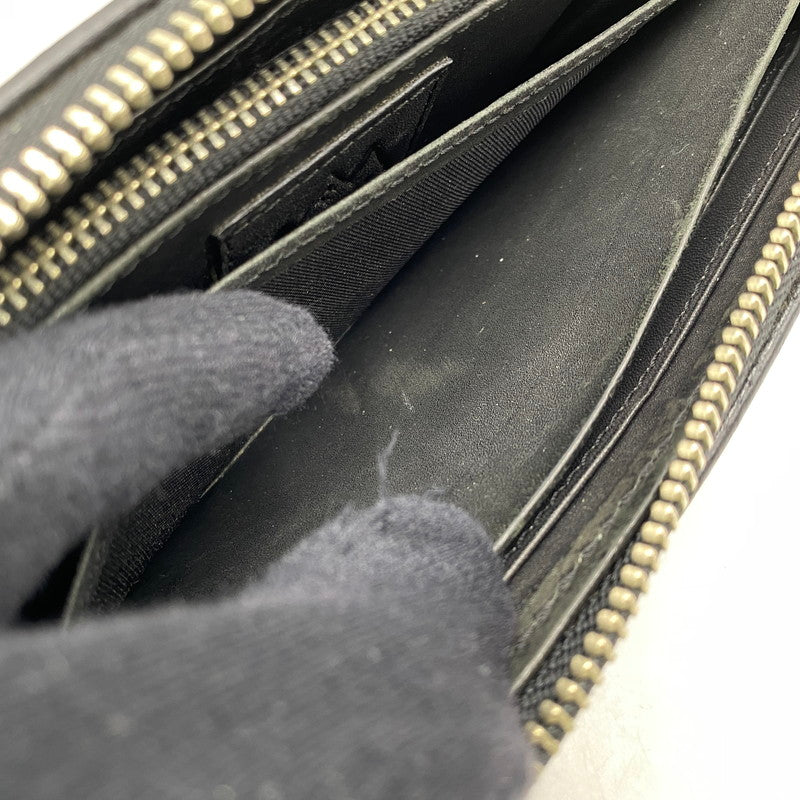 【中古品】【メンズ/レディース】 SAAD サード LEATHER LONG WALLET レザー ロング ウォレット 長財布 財布 200-260617-ya-01-izu カラー：BLACK 万代Net店