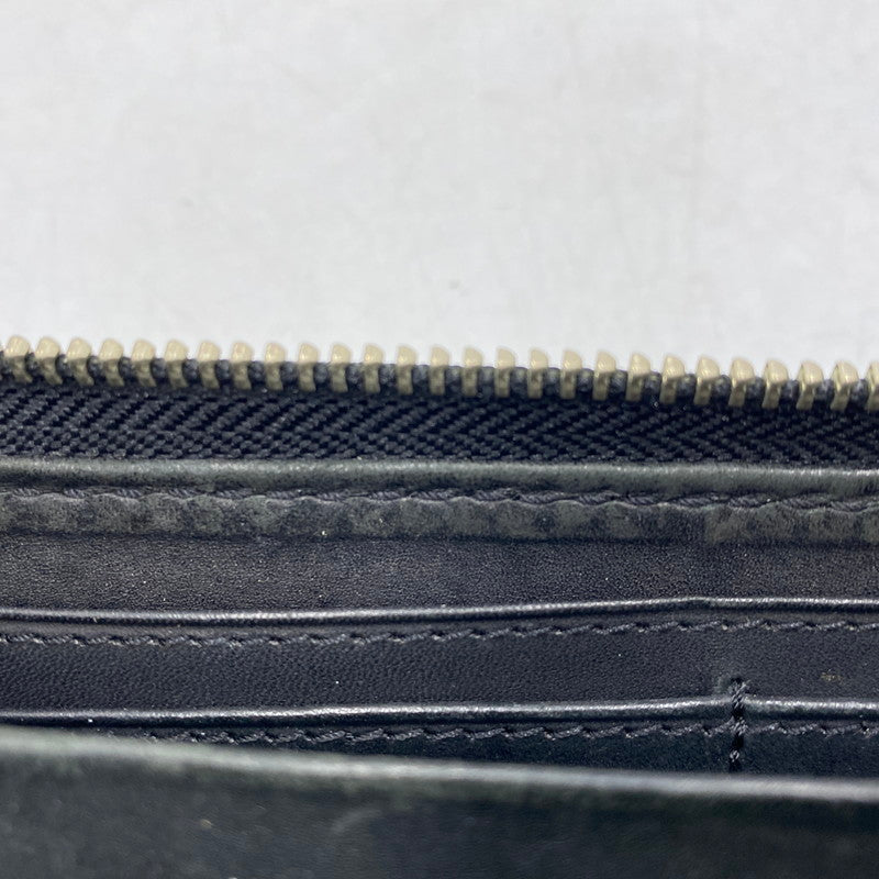 【中古品】【メンズ/レディース】 SAAD サード LEATHER LONG WALLET レザー ロング ウォレット 長財布 財布 200-260617-ya-01-izu カラー：BLACK 万代Net店
