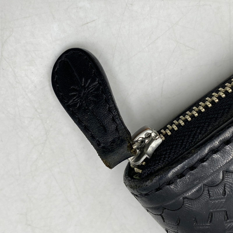 【中古品】【メンズ/レディース】 SAAD サード LEATHER LONG WALLET レザー ロング ウォレット 長財布 財布 200-260617-ya-01-izu カラー：BLACK 万代Net店