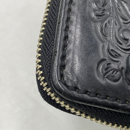 【中古品】【メンズ/レディース】 SAAD サード LEATHER LONG WALLET レザー ロング ウォレット 長財布 財布 200-260617-ya-01-izu カラー：BLACK 万代Net店