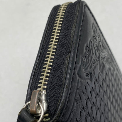 【中古品】【メンズ/レディース】 SAAD サード LEATHER LONG WALLET レザー ロング ウォレット 長財布 財布 200-260617-ya-01-izu カラー：BLACK 万代Net店