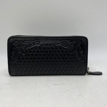 【中古品】【メンズ/レディース】 SAAD サード LEATHER LONG WALLET レザー ロング ウォレット 長財布 財布 200-260617-ya-01-izu カラー：BLACK 万代Net店