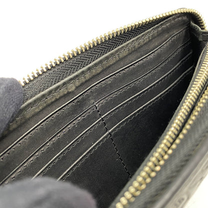 【中古品】【メンズ/レディース】 SAAD サード LEATHER LONG WALLET レザー ロング ウォレット 長財布 財布 200-260617-ya-01-izu カラー：BLACK 万代Net店