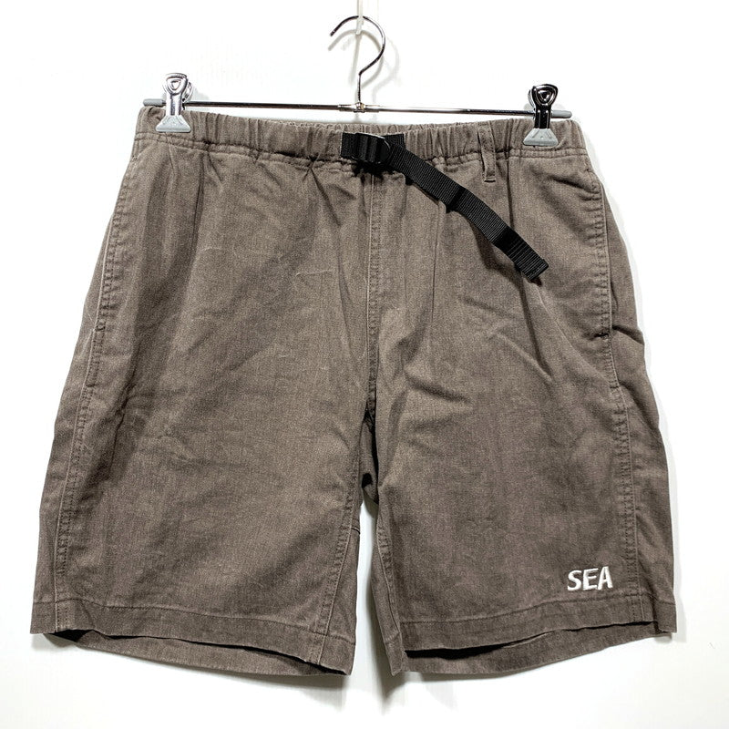 【中古品】【メンズ】 WIND AND SEA ウィンダンシー COTTON EASY SHORTS WDS-O-ESPT-25-Q3-PT-01 コットン イージー ショートパンツ 153-260628-as-16-izu サイズ：L カラー：ブラウン 万代Net店