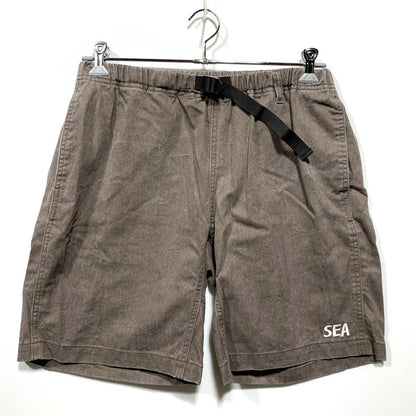 【中古品】【メンズ】 WIND AND SEA ウィンダンシー COTTON EASY SHORTS WDS-O-ESPT-25-Q3-PT-01 コットン イージー ショートパンツ 153-260628-as-16-izu サイズ：L カラー：ブラウン 万代Net店