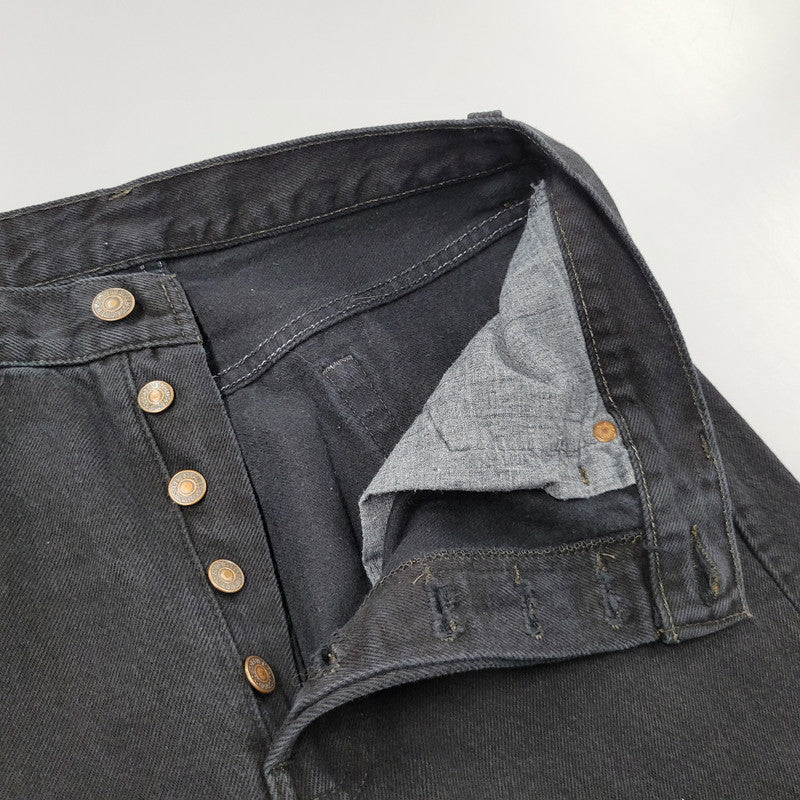 【中古品】【メンズ】 Levi's リーバイス DENIM PANTS 501-0658 デニムパンツ 刻印552 USA製 ジーンズ ボトムス 157-260617-as-04-izu サイズ：30×34 カラー：ブラック 万代Net店