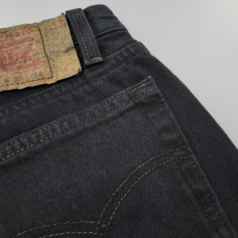 【中古品】【メンズ】 Levi's リーバイス DENIM PANTS 501-0658 デニムパンツ 刻印552 USA製 ジーンズ ボトムス 157-260617-as-04-izu サイズ：30×34 カラー：ブラック 万代Net店
