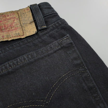 【中古品】【メンズ】 Levi's リーバイス DENIM PANTS 501-0658 デニムパンツ 刻印552 USA製 ジーンズ ボトムス 157-260617-as-04-izu サイズ：30×34 カラー：ブラック 万代Net店