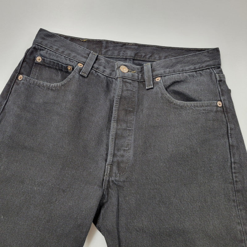 【中古品】【メンズ】 Levi's リーバイス DENIM PANTS 501-0658 デニムパンツ 刻印552 USA製 ジーンズ ボトムス 157-260617-as-04-izu サイズ：30×34 カラー：ブラック 万代Net店