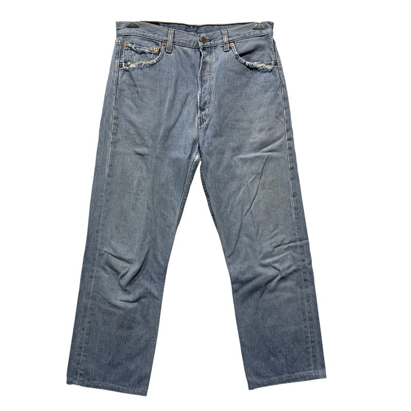 【現状渡し品】【メンズ】 LEVI'S リーバイス 刻印553 USA製 501 DENIM PANTS デニム パンツ ボトムス 157-260627-kh-01-izu サイズ：33×32 カラー：ライトインディゴ 万代Net店