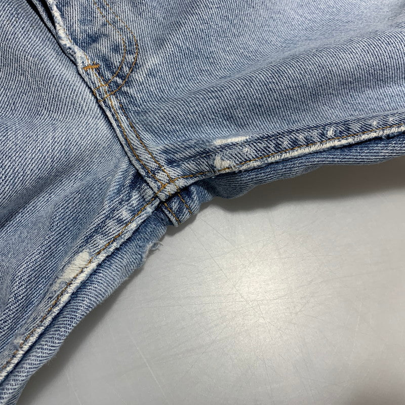 【現状渡し品】【メンズ】 LEVI'S リーバイス 刻印553 USA製 501 DENIM PANTS デニム パンツ ボトムス 157-260627-kh-01-izu サイズ：33×32 カラー：ライトインディゴ 万代Net店