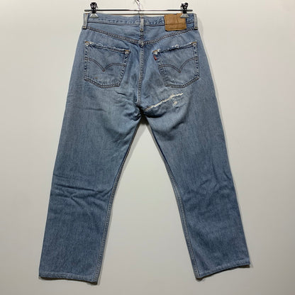 【現状渡し品】【メンズ】 LEVI'S リーバイス 刻印553 USA製 501 DENIM PANTS デニム パンツ ボトムス 157-260627-kh-01-izu サイズ：33×32 カラー：ライトインディゴ 万代Net店