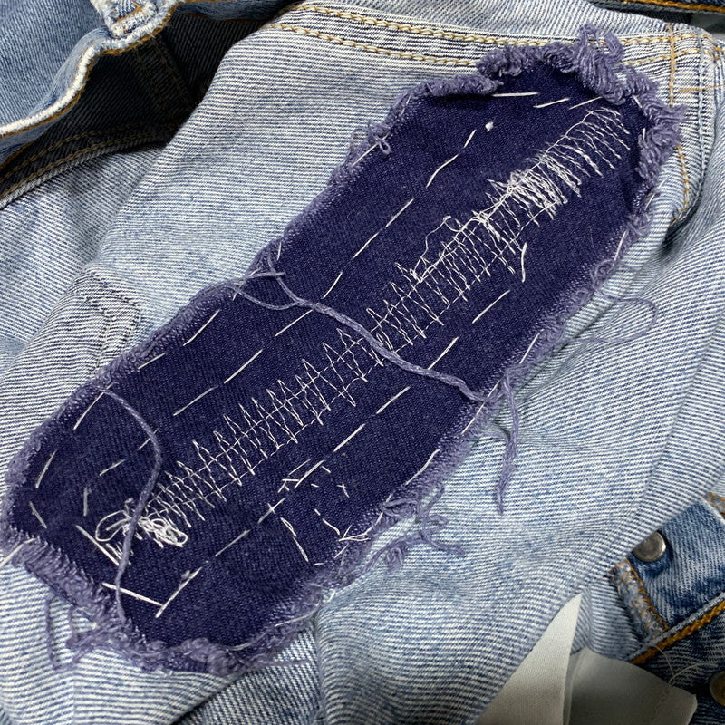【現状渡し品】【メンズ】 LEVI'S リーバイス 刻印553 USA製 501 DENIM PANTS デニム パンツ ボトムス 157-260627-kh-01-izu サイズ：33×32 カラー：ライトインディゴ 万代Net店