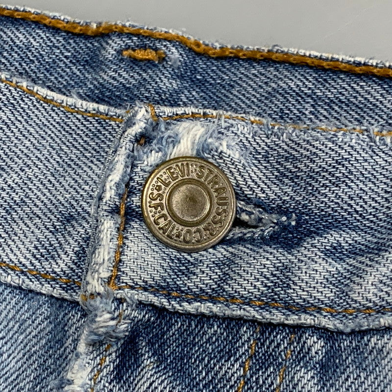 【現状渡し品】【メンズ】 LEVI'S リーバイス 刻印553 USA製 501 DENIM PANTS デニム パンツ ボトムス 157-260627-kh-01-izu サイズ：33×32 カラー：ライトインディゴ 万代Net店