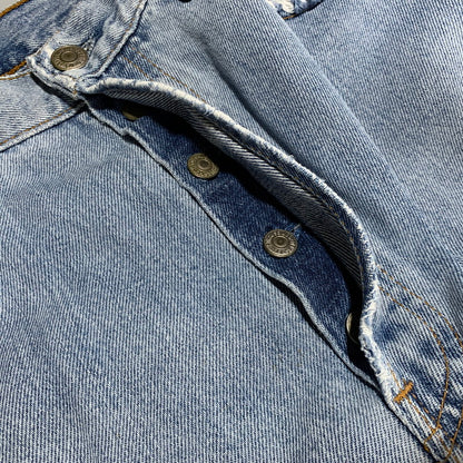 【現状渡し品】【メンズ】 LEVI'S リーバイス 刻印553 USA製 501 DENIM PANTS デニム パンツ ボトムス 157-260627-kh-01-izu サイズ：33×32 カラー：ライトインディゴ 万代Net店