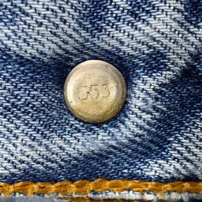 【現状渡し品】【メンズ】 LEVI'S リーバイス 刻印553 USA製 501 DENIM PANTS デニム パンツ ボトムス 157-260627-kh-01-izu サイズ：33×32 カラー：ライトインディゴ 万代Net店