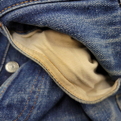 【中古品】【メンズ】 Levi's リーバイス DAMAGE DENIM PANTS ダメージデニムパンツ 刻印555 USA製 ジーンズ 157-260617-as-06-izu サイズ：29×36 カラー：インディゴ 万代Net店