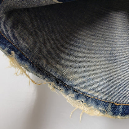 【中古品】【メンズ】 Levi's リーバイス DAMAGE DENIM PANTS ダメージデニムパンツ 刻印555 USA製 ジーンズ 157-260617-as-06-izu サイズ：29×36 カラー：インディゴ 万代Net店