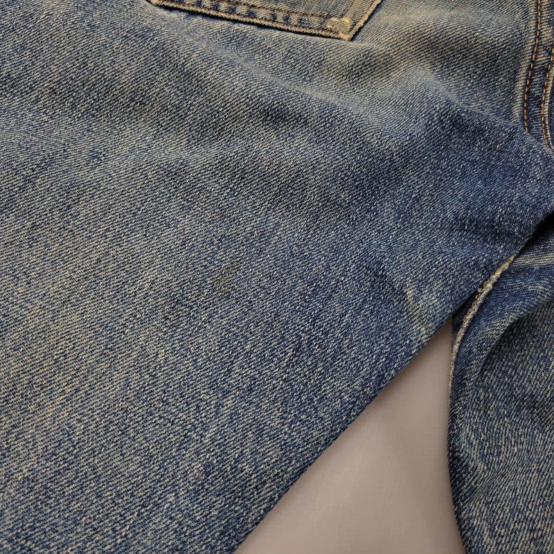 【中古品】【メンズ】 Levi's リーバイス DAMAGE DENIM PANTS ダメージデニムパンツ 刻印555 USA製 ジーンズ 157-260617-as-06-izu サイズ：29×36 カラー：インディゴ 万代Net店