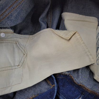 【中古品】【メンズ】 Levi's リーバイス DAMAGE DENIM PANTS ダメージデニムパンツ 刻印555 USA製 ジーンズ 157-260617-as-06-izu サイズ：29×36 カラー：インディゴ 万代Net店