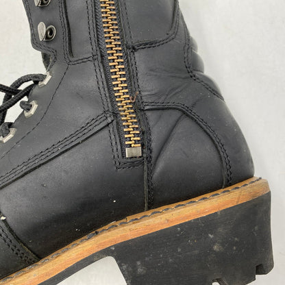 【中古品】【メンズ】 HARLEY DAVIDSON ハーレーダビッドソン TYSON LOGGER MOTORCYCLE BOOTS D95188 タイソン ロガー モーターサイクル ブーツ 靴 164-260616-as-01-izu サイズ：USA 9M カラー：ブラック 万代Net店