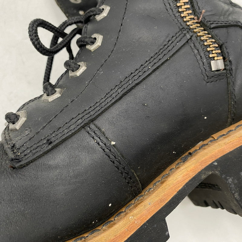 【中古品】【メンズ】 HARLEY DAVIDSON ハーレーダビッドソン TYSON LOGGER MOTORCYCLE BOOTS D95188 タイソン ロガー モーターサイクル ブーツ 靴 164-260616-as-01-izu サイズ：USA 9M カラー：ブラック 万代Net店