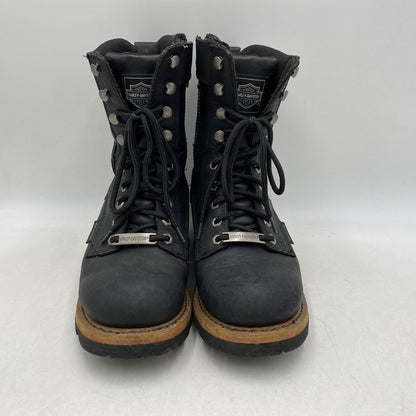【中古品】【メンズ】 HARLEY DAVIDSON ハーレーダビッドソン TYSON LOGGER MOTORCYCLE BOOTS D95188 タイソン ロガー モーターサイクル ブーツ 靴 164-260616-as-01-izu サイズ：USA 9M カラー：ブラック 万代Net店