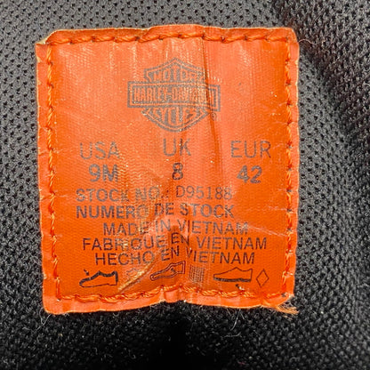 【中古品】【メンズ】 HARLEY DAVIDSON ハーレーダビッドソン TYSON LOGGER MOTORCYCLE BOOTS D95188 タイソン ロガー モーターサイクル ブーツ 靴 164-260616-as-01-izu サイズ：USA 9M カラー：ブラック 万代Net店